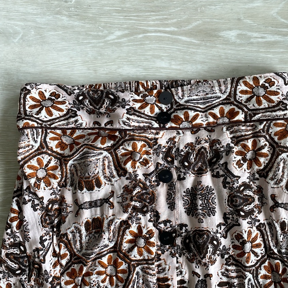 Cleobella, Elegant Brown Patterned Maxi Skirt, Wi… - image 5